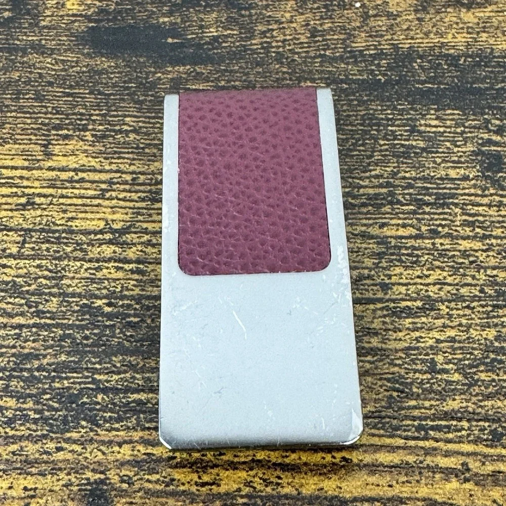 Michael Kors Leather‎ Inlay Money Clips- HARD TO FIND